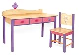 Room Magic Desk/Chair Set, Girl Teaset Natural