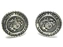 United States Marine Corps Silver Seal Cufflinks w/ Gift Box (Part of the USA Collection)