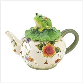 Floral Frog Teapot by NetGift