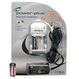 Hitech - 4 Rechargeable CR123A Li-ion Batteries & Charger Set