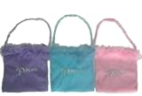 Little Girls Petite Princess Bag Purse with Feather & Beads in choice of color