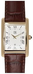 ESQ by Movado Men's 7301067 Filmore Brown Genuine Leather Strap Watch