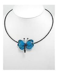 Dragonfly Choker Necklace In White Base