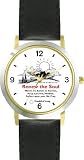 Habit 7 - Renew the Soul (English Text) - DELUXE TWO-TONE WATCH from THE 7 HABITS - WATCH COLLECTION BY WATCHBUDDY&reg; - Arabic Numbers - Black Leather Strap-Size-Children's Size-Small ( Boy's Size & Girl's Size )