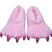 Costume Pink Stitch Womens Slippers Big Warm Foot Paws Shoes