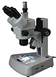 OMAX 3.5X-90X Zoom Dual Light Trinocular Stereo Microscope