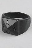 KR3W The Tarnished Ring in Black,Jewelry for Men, Large,Black KR3W The Tarnished Ring in Black,Jewelry for Men, Large,Black
