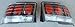 1999 00 01 02 03 2004 Ford Mustang Clear Euro Tail Lights- Carbon Fiber Style