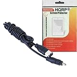 HQRP FireWire Cable / Cord compatible with JVC VC-VDV206U IEEE 1394 4pin to 6pin Replacement plus HQRP LCD Screen Protector