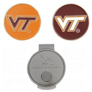 Team Effort NCAA Hat Clip/Ball Marker - Virginia Tech