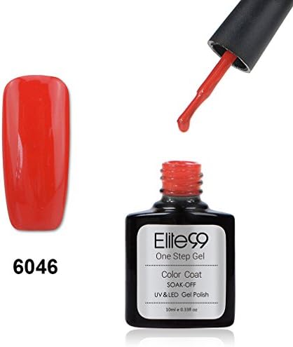 Qimisi One Step Gel Polish No Need Base Top Coat Nail Art UV LED Red