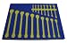 Foam Tool Organizer for 18 Craftsman Metric Wrenches, Blue and Yellow Foam Tool Organizer for 18 Craftsman Metric Wrenches, Blue and Yellow