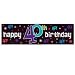 The Party Continues 40th Birthday Giant Metallic Sign Banner
