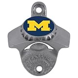 MICHIGAN WOLVERINES MOUNTED BOTTLE OPENER