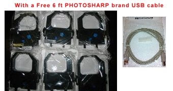 6 compatible print Ink ribbon cartridge for IBM Lexmark 2300 2380 2381 2381 2390 2390 2391 2391 2400 Plus 2480 Dot Matrix Impact Printers, This discount generic printing ink film is black. Photosharp ships to Hawaii, Alaska, APO,FPO, AE, PO Box, Puerto Rico PR, and the Virgin Islands and other US territory address.