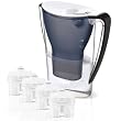 BWT Tischwasserfilter 2.7 Liter inkl. 4 Kartuschen, grau