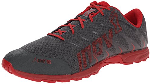 Inov-8 Men's F-Lite 195 Cross-Training Shoe, Grey/Chili, 11.5 M US