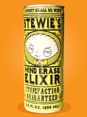 Family Guy Stewie's Mind Eraser Energy Drink 8.4 Oz by Boston America