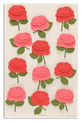 Martha Stewart Crafts Stickers Blooming Rose Pink/Red By The Package