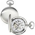 Charles-Hubert, Paris Satin Finish Mechanical Pocket Watch