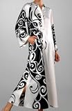 Natori Scroll Zip Caftan (K70140)