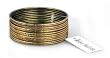 Set of 12 Piece Beachcombers Western Fashion Indian Ethnic Bangle Bracelets with Gold Accent - Olive Green