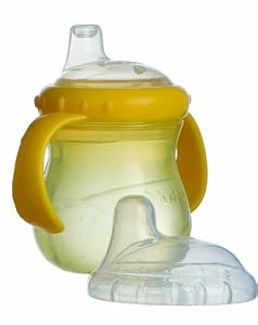Nuby 2 Handle Cup With Soft Spout, 10 Ounce, Colors May Vary