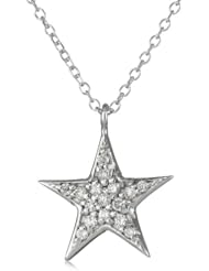 KC Designs "Trinkets" 14k White Gold and Diamond Star Pendant Necklace