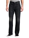 Volcom Men's Black Zip Straight Leg Jean, Mechanico, 34