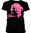 Marilyn Monroe In Pink Neon Juniors Girls T-shirt, Monroe Signature Juniors Tee