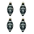New York Yankees 4-Pk Ornament Set