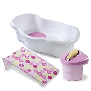 Summer Infant Newborn-Toddler Bath Center & Shower -Pink