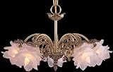 Mini Chandelier - Olde Brass Finish - 465-H-L