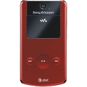Sony Ericsson W518a Phone, Red (AT&T)