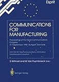 Communications for manufacturing