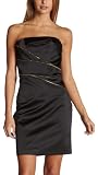 ABS Allen Schwartz Women's Exposed Zipper Satin Dress