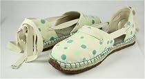 Lulu Aqua Polka Kids Size 3 Espadrille Uggs