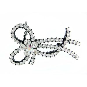 Buy Bow Tie Swarovski Crsytal Jeweled Hair Pin by Willowbee