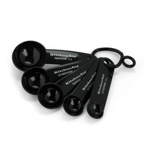 KitchenAid Measuring Spoons, Set of 5, Black