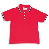 Kitestrings - Toddler Boys Short Sleeved Polo, Red (Size 3T)