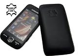 Samsung S8000 Jet  Leder Etui Tasche Ledertasche  (Schwarz) Original SunCase