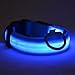 LED Dog Safety Collar Flashing Light up, Flashing Dog Collar with Batteries - Keep Your Friend Safe in Night Walks ( Large (17.7~20.5 inch), Blue) by WOWMO