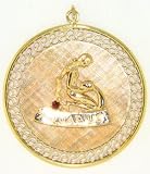Aquarius, 14K Gold Charm