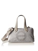 Borbonese Bolso asa de mano (Gris / Crudo)