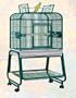 22" X 17" X 66" Small Hook Bill Bird Cage w/ Storage Shelf