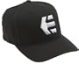Etnies Men's Icon 5 Flexfit Hat,Black/White,Small/Medium