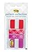 Post-it Pattern Collection Combo Pack, 1 in. x 1.5 in. Tabs in Red and Violet, .47 in. Flags in. Red, Violet and Pink, (686-RV-PLAID)