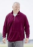 Velour  Zip Pullover