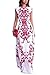 Misomi-Women Elegant 2015 Sleeveless High Waist Print Flower Maxi Party Dress