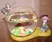 Pet Supplies : Fun Fish Bowl Lady Cat w/ the Hat